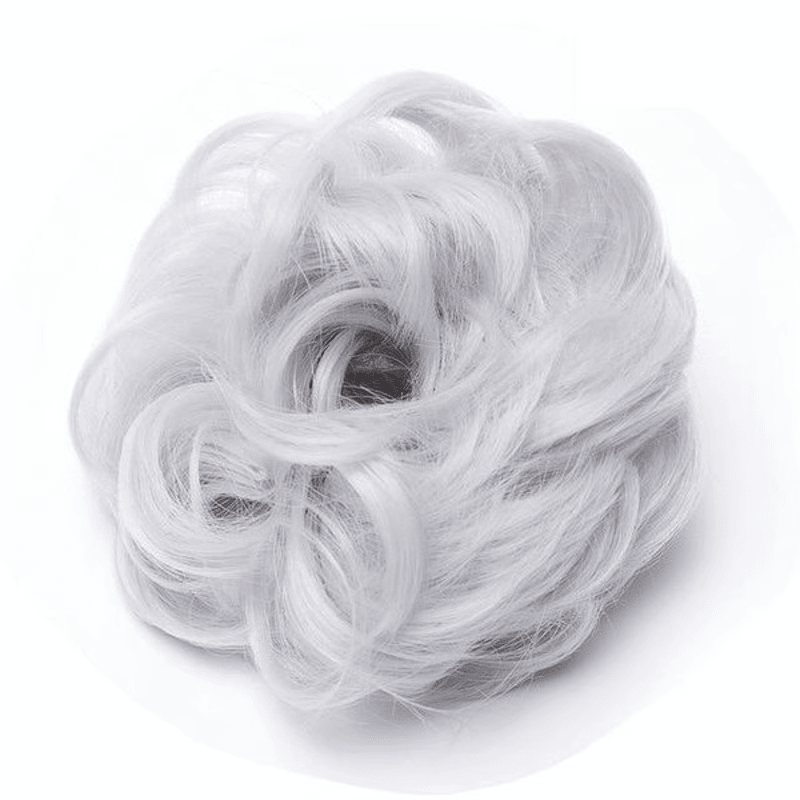 Rose Bun Hair Scrunchie for Effortless Messy Buns & Volume Boost, Instant Styling