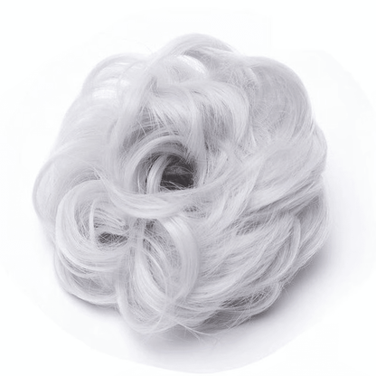 Rose Bun Hair Scrunchie for Effortless Messy Buns & Volume Boost, Instant Styling