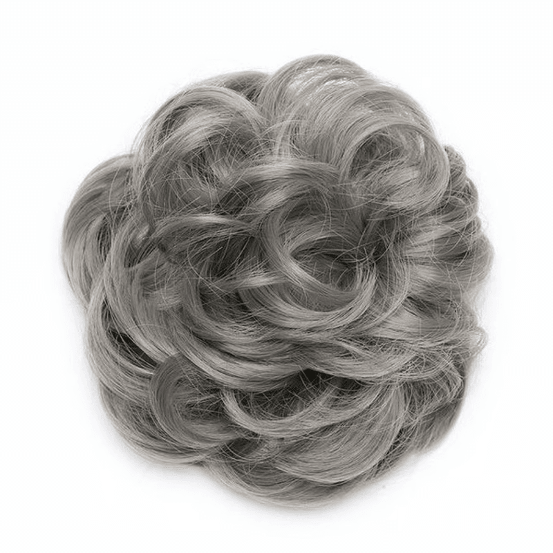 Rose Bun Hair Scrunchie for Effortless Messy Buns & Volume Boost, Instant Styling