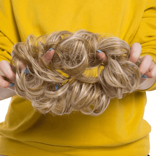 Rose Bun Hair Scrunchie for Effortless Messy Buns & Volume Boost, Instant Styling