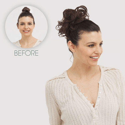 Rose Bun Hair Scrunchie for Effortless Messy Buns | Quick & Easy Volume Styling