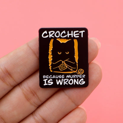 Cute Black Cat Enamel Pin Cozy, Whimsical Accessory for Your Bag, Hat, or Collar