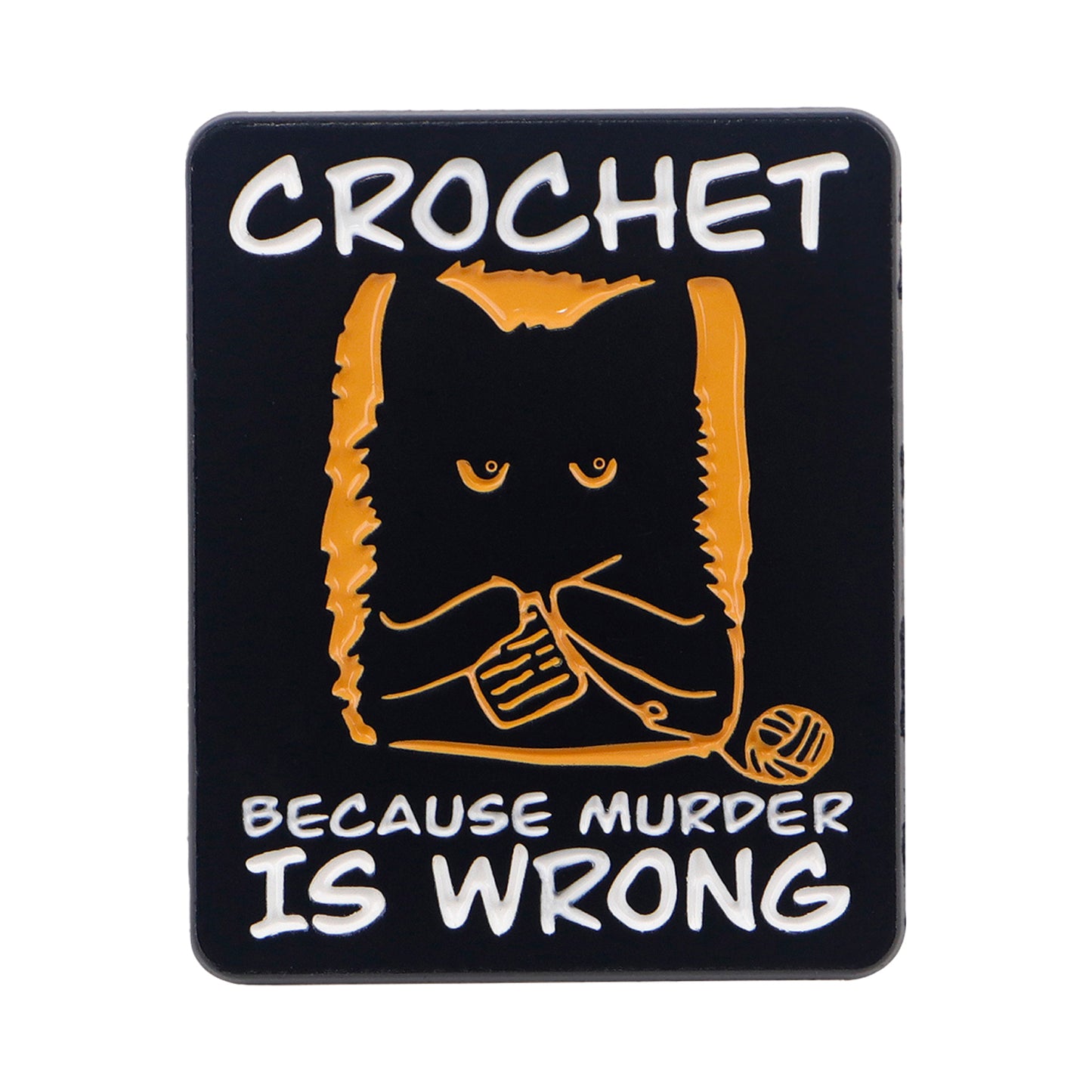 Cute Black Cat Enamel Pin Cozy, Whimsical Accessory for Your Bag, Hat, or Collar