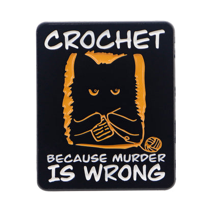 Cute Black Cat Enamel Pin Cozy, Whimsical Accessory for Your Bag, Hat, or Collar