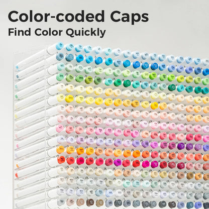 Ohuhu Honolulu 48-Color Essential Marker Set - Refillable Alcohol Art Markers