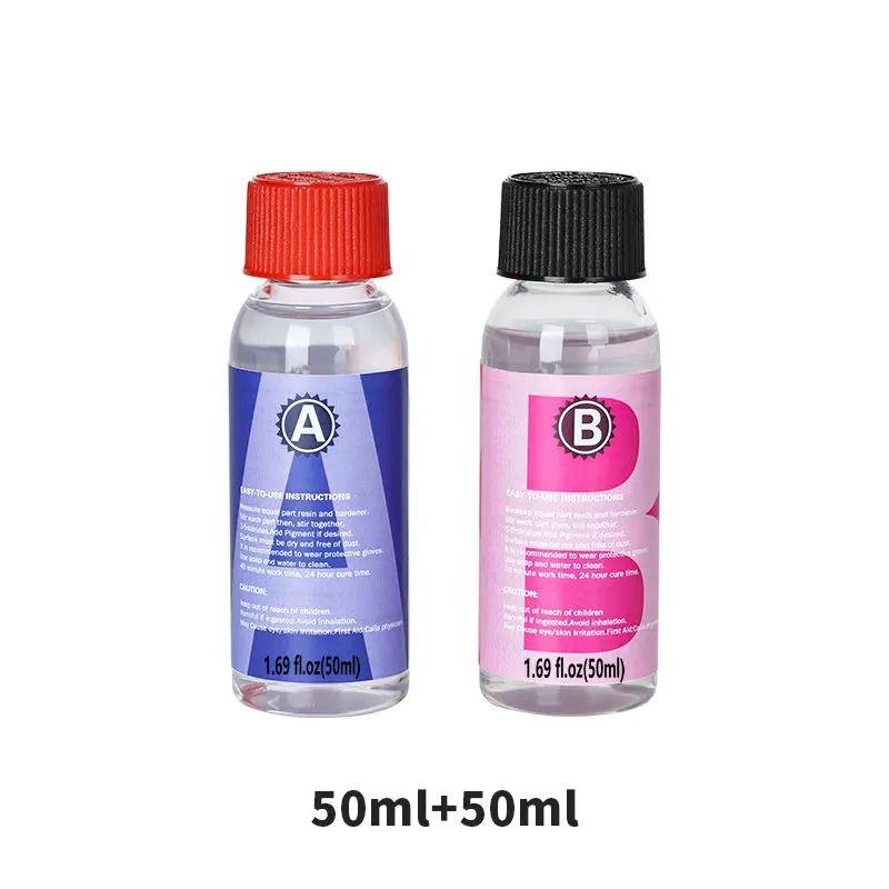Crystal Clear Epoxy Resin Kit 1 to 1 High Gloss Art Resin for DIY Crafts and Jewelry