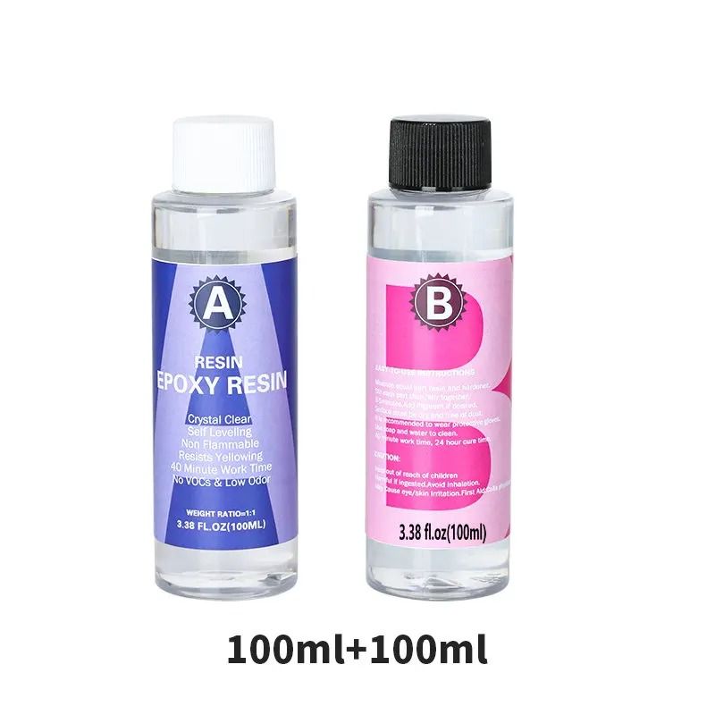 Crystal Clear Epoxy Resin Kit 1 to 1 High Gloss Art Resin for DIY Crafts and Jewelry