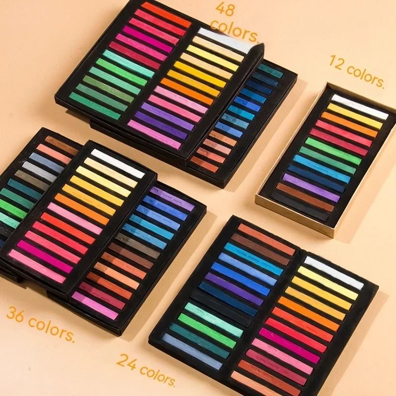 Master Series Soft Pastel Set - Professional Colored Chalk Crayon Art Supplies