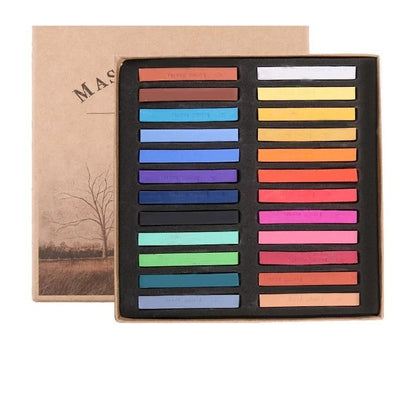 Master Series Soft Pastel Set - Professional Colored Chalk Crayon Art Supplies