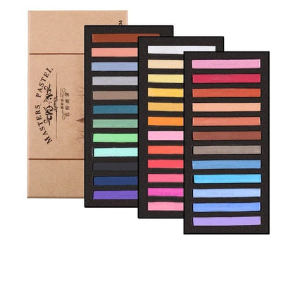 Master Series Soft Pastel Set - Professional Colored Chalk Crayon Art Supplies
