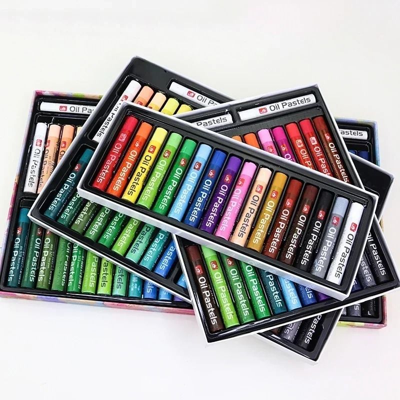 Super Soft Professional Oil Pastel Set - Vibrant Artist Grade Blending & Layering