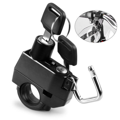 Helmet Lock Anti-Theft Device Rustproof, Compact & Secure for Motorcycles