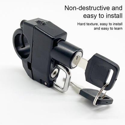 Helmet Lock Anti-Theft Device Rustproof, Compact & Secure for Motorcycles