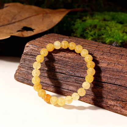 Citrine Bracelet for Wealth and Positivity – Feng Shui Beaded Crystal Bracelet