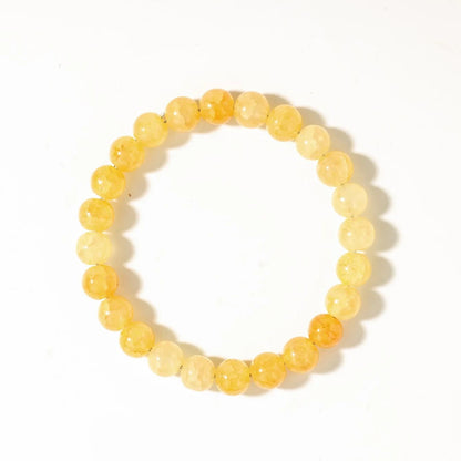 Citrine Bracelet for Wealth and Positivity – Feng Shui Beaded Crystal Bracelet