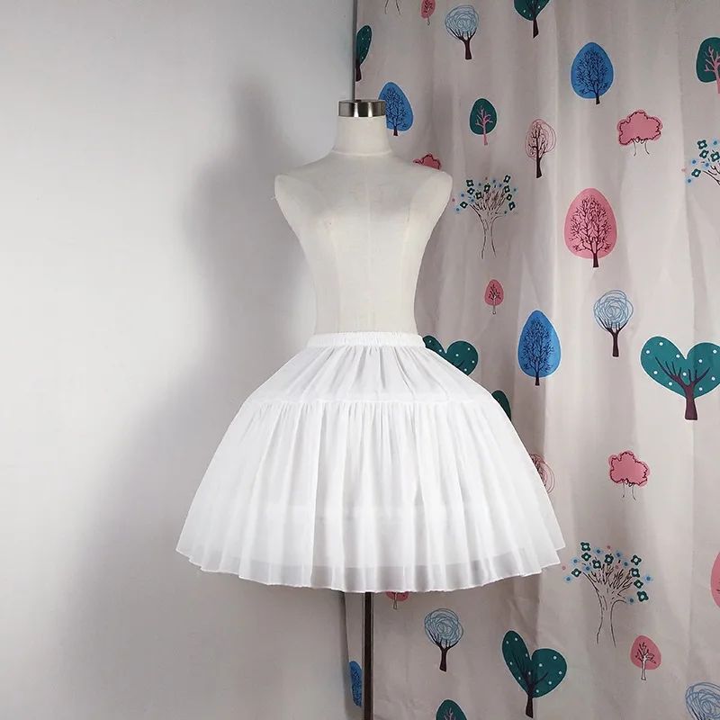 Lolita Chiffon Petticoat Crinoline Underskirt for Cosplay and Ball Gown