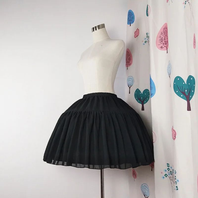Lolita Chiffon Petticoat Crinoline Underskirt for Cosplay and Ball Gown