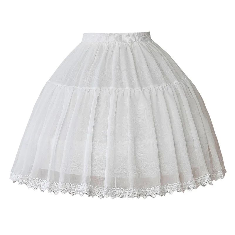 Lolita Chiffon Petticoat Crinoline Underskirt for Cosplay and Ball Gown