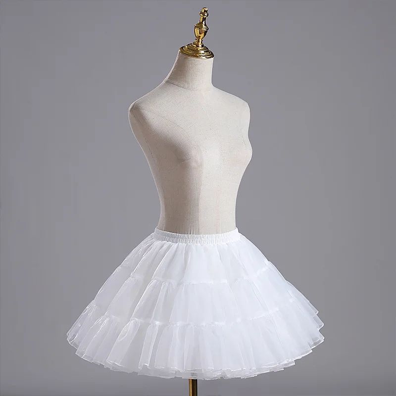 Lolita Chiffon Petticoat Crinoline Underskirt for Cosplay and Ball Gown