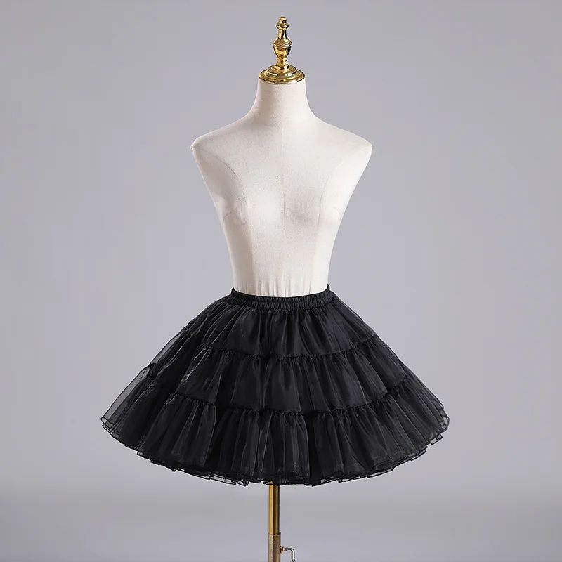 Lolita Chiffon Petticoat Crinoline Underskirt for Cosplay and Ball Gown