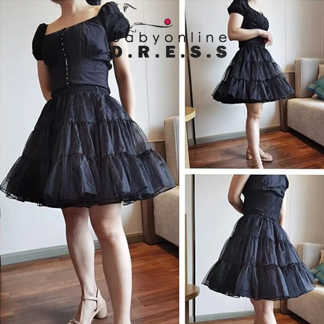 BABYONLINE Short Tulle Petticoat Crinoline Rockabilly Underskirt