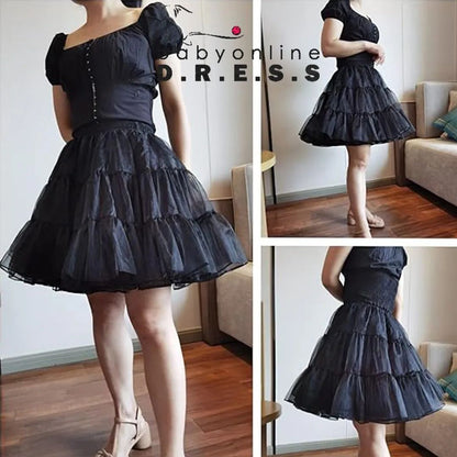 BABYONLINE Short Tulle Petticoat Crinoline Rockabilly Underskirt