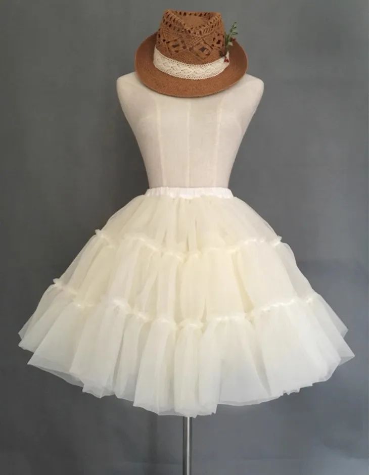 BABYONLINE Short Tulle Petticoat Crinoline Rockabilly Underskirt
