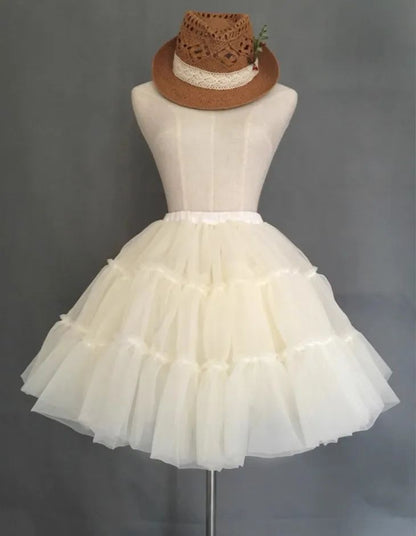 BABYONLINE Short Tulle Petticoat Crinoline Rockabilly Underskirt