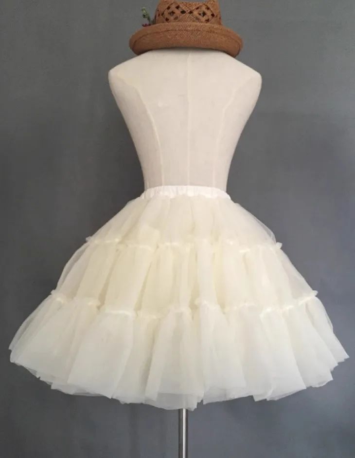 BABYONLINE Short Tulle Petticoat Crinoline Rockabilly Underskirt