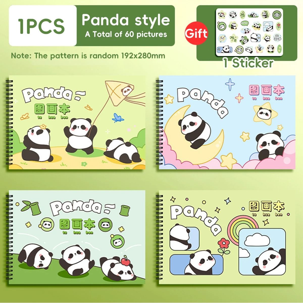 Kawaii Capybara Picture Book A4 Thickened Blank Sketch Art Drawing Supplies for Students