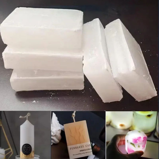 Fully Refined Paraffin Wax Block 1kg DIY Candle Making Material