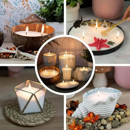 Pearl Candle Wax DIY Candle Making Kit with Wicks 200g 500g