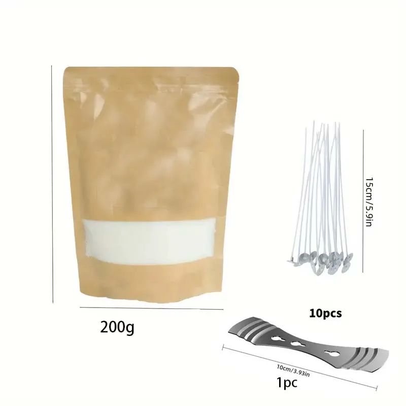 Pearl Candle Wax DIY Candle Making Kit with Wicks 200g 500g