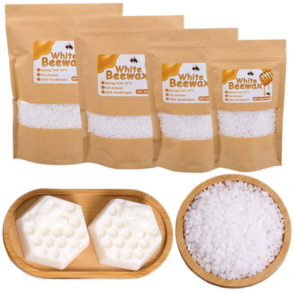 Pure Natural Beeswax Granules for DIY Candle Making with Wicks