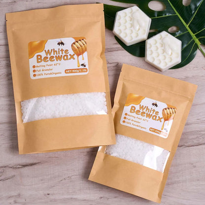 Pure Natural Beeswax Granules for DIY Candle Making with Wicks