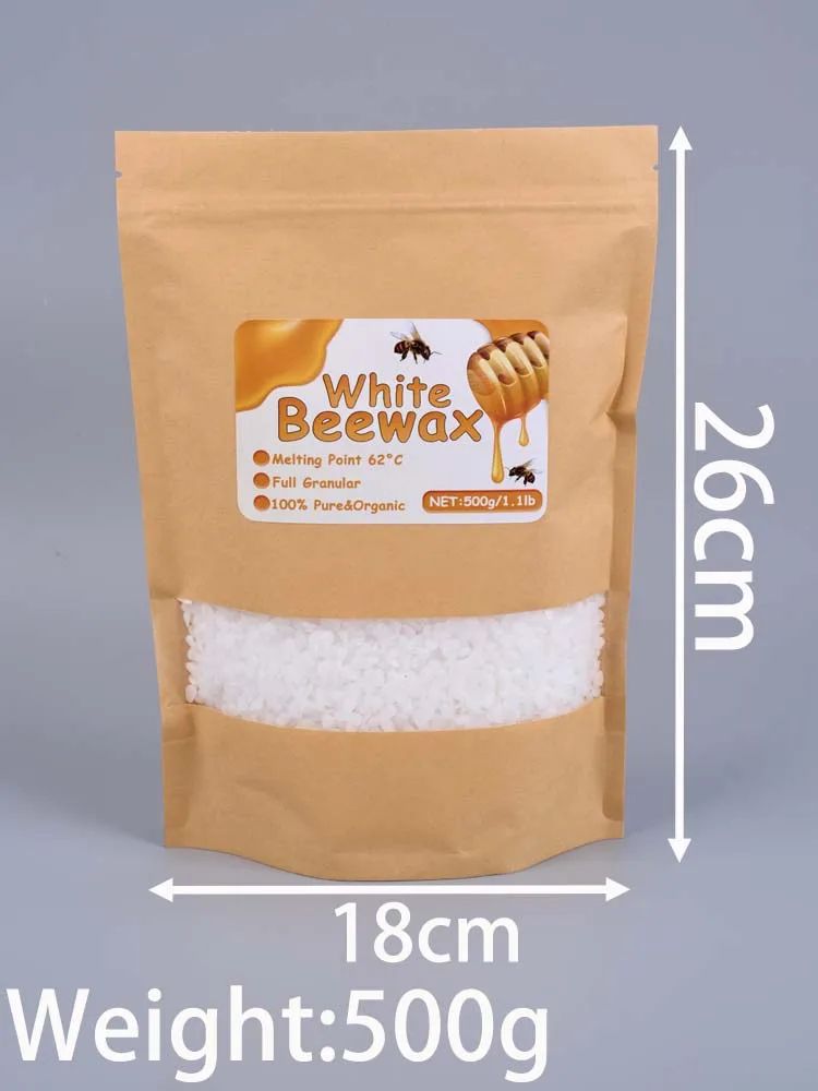 Pure Natural Beeswax Granules for DIY Candle Making with Wicks