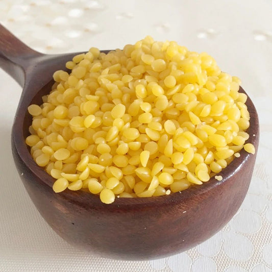 Natural Granular Beeswax Pellets DIY Craft and Furniture Polish Material