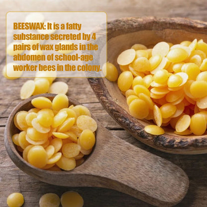 Natural Granular Beeswax Pellets DIY Craft and Furniture Polish Material