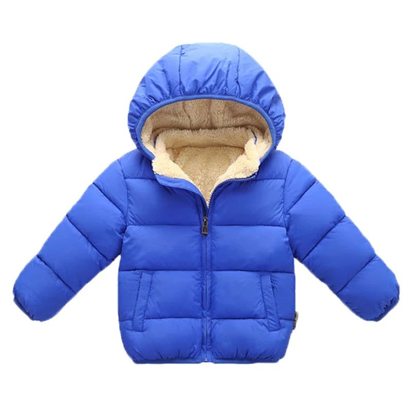 Kids Plush Fur Hooded Winter Jacket – Thick Warm Cotton-Padded Coat for Boys & Girls (3–6Y)