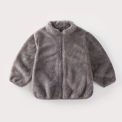 CozyCord Kids Plush Jacket – Warm Corduroy Toddler Coat for Boys & Girls (1–6Y)