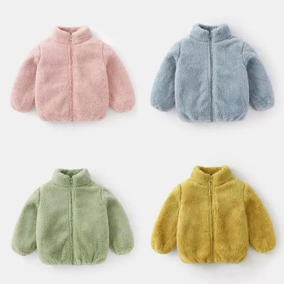 CozyCord Kids Plush Jacket – Warm Corduroy Toddler Coat for Boys & Girls (1–6Y)