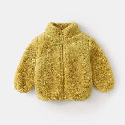 CozyCord Kids Plush Jacket – Warm Corduroy Toddler Coat for Boys & Girls (1–6Y)