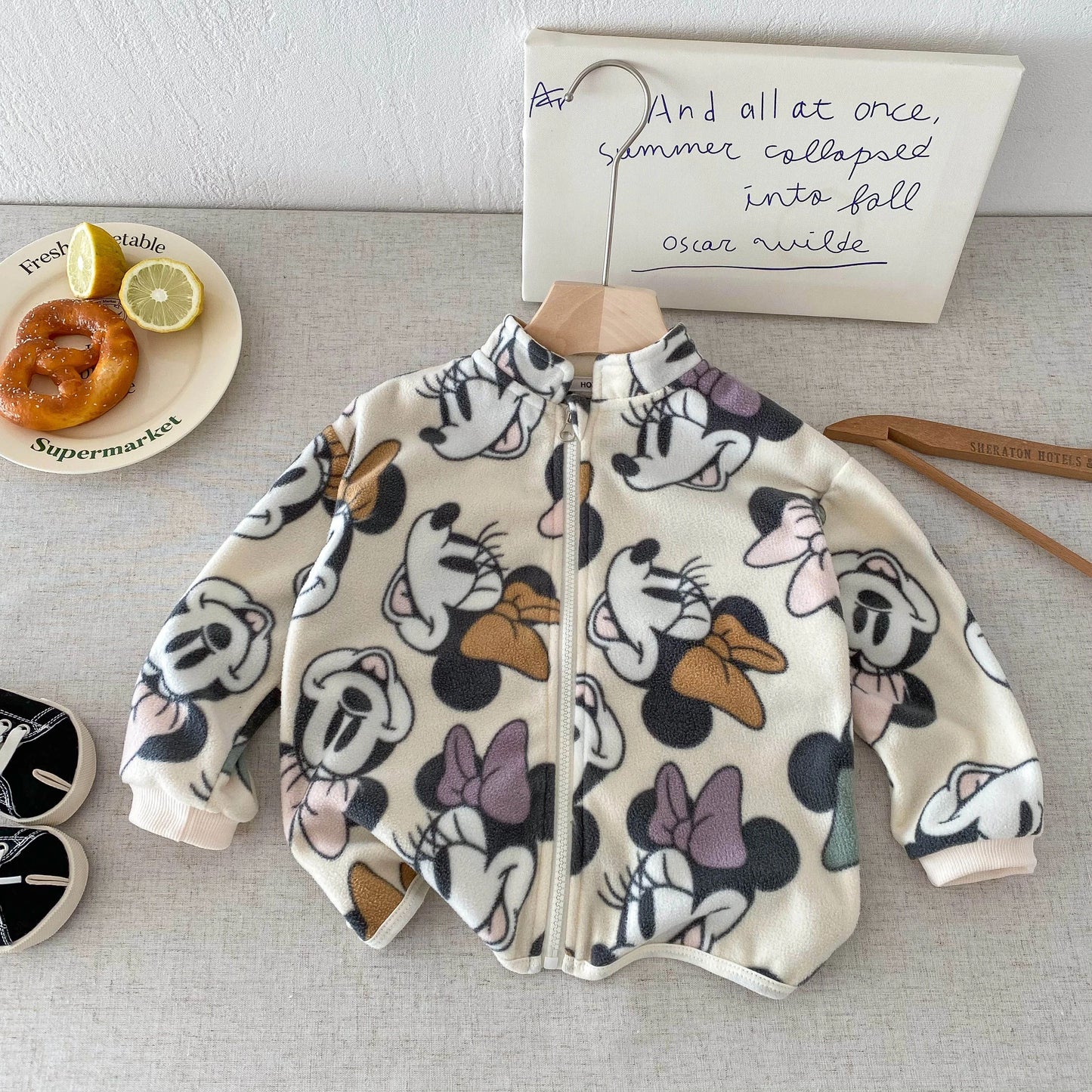 Disney Mickey Kids Lightweight Jacket – Cartoon Print Spring Autumn Coat for Boys & Girls (0–6Y)