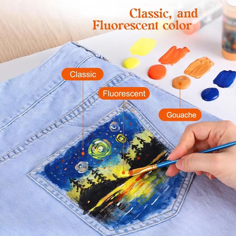 10 Piece Paint Brush Set Nylon Hair Artist Painting Brushes for Watercolor Acrylic Oil