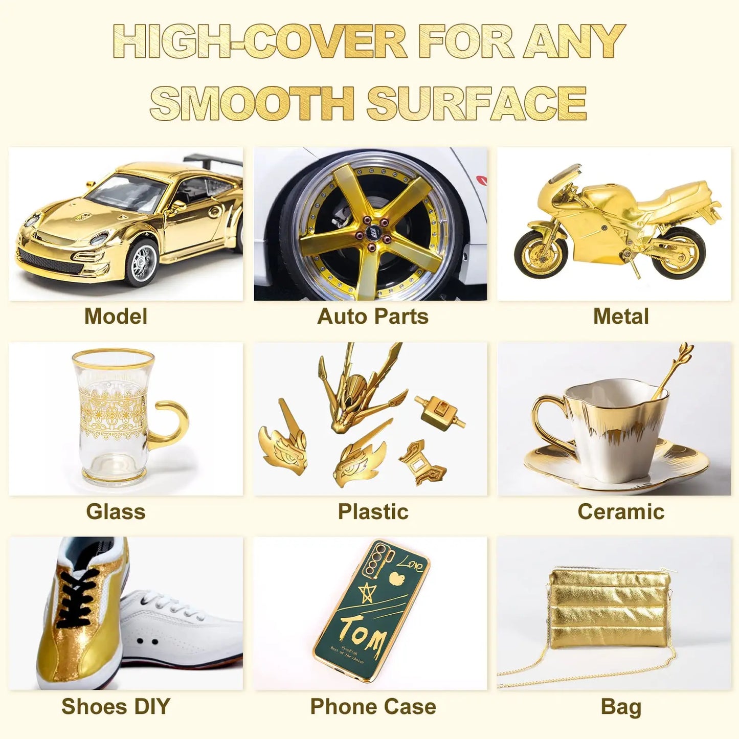 Reflective Chrome Marker Pens, Metallic Paint for DIY Car Styling, Crafts & Custom Designs