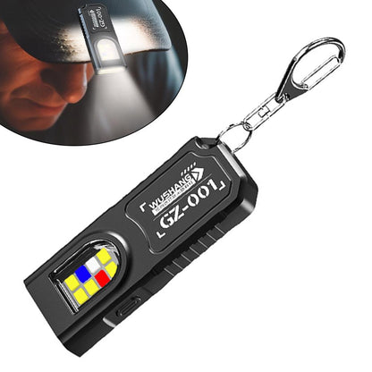 USB Rechargeable Keychain Flashlight  Compact Mini Work Light for Camping, Walking, and Pocket Use Set