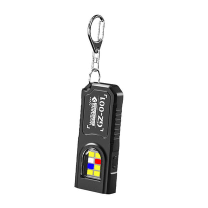 USB Rechargeable Keychain Flashlight  Compact Mini Work Light for Camping, Walking, and Pocket Use Set