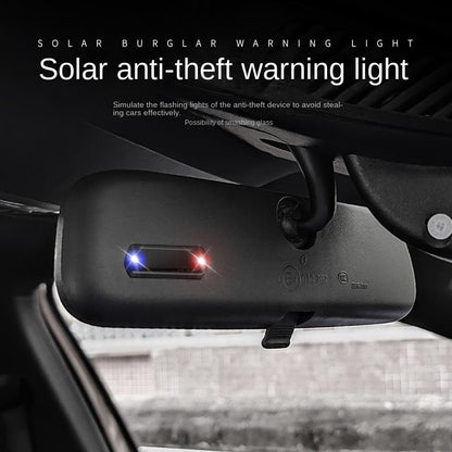 Solar Powered Car Anti Theft Warning Light LED Strobe Alarm for Car Security