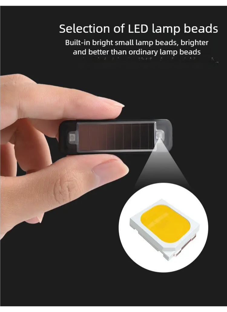 Solar Powered Car Anti Theft Warning Light LED Strobe Alarm for Car Security