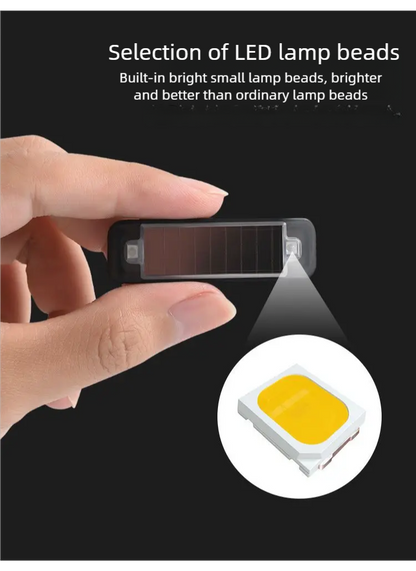 Solar Powered Car Anti Theft Warning Light LED Strobe Alarm for Car Security